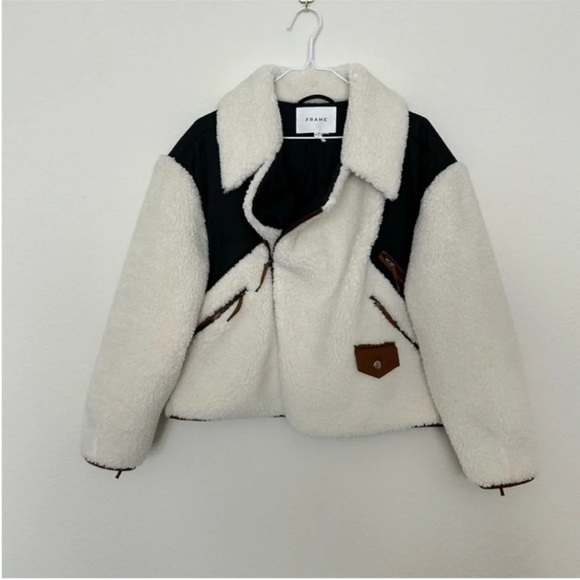 Frame Fleece Mix Moto Jacket - Picture 6 of 10